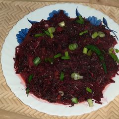 A picture of Lalshak bhaja.