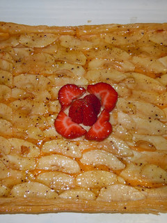 Una foto de Tarta de manzana y hojaldre