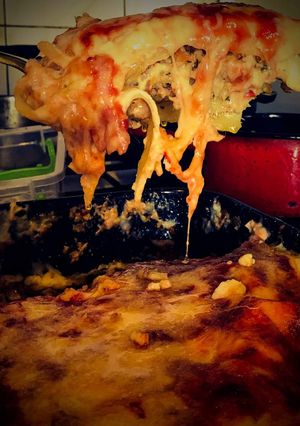 O poză a rețetei Lasagna cu carne.