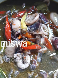 Foto resep Cumi tinta hitam pedas