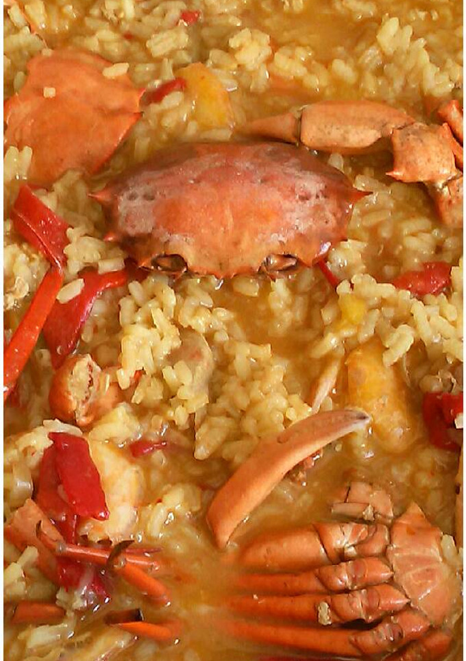 Una foto de Arroz meloso de cangrejo