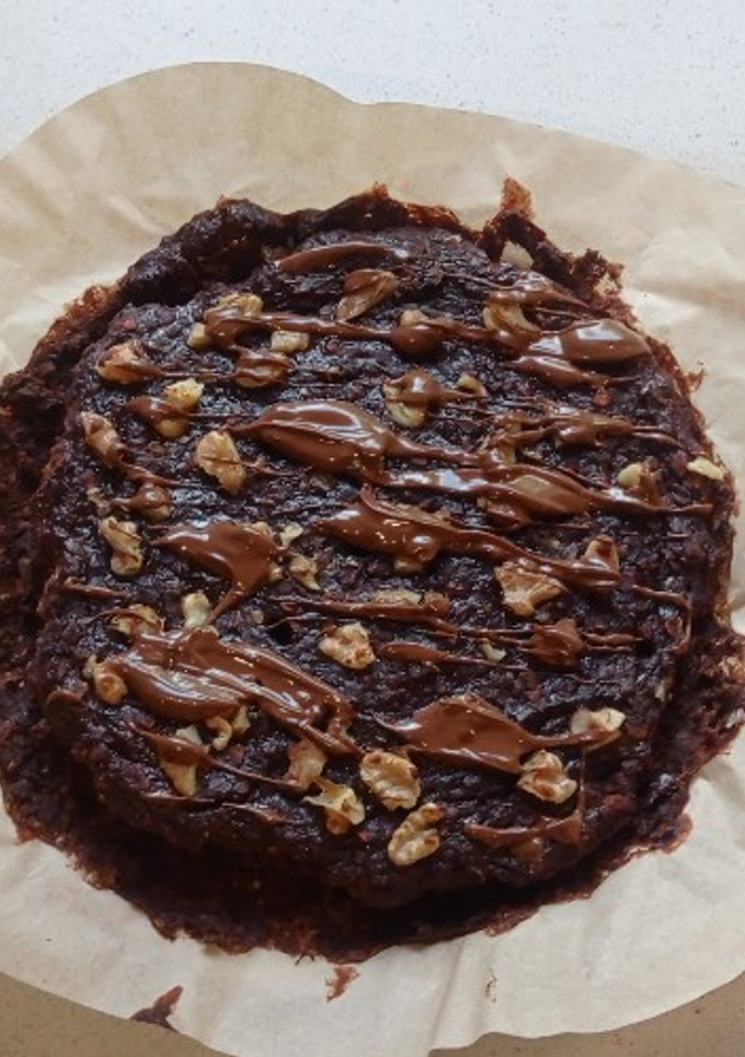 Una foto de Bizcocho de plátano, avena y cacao