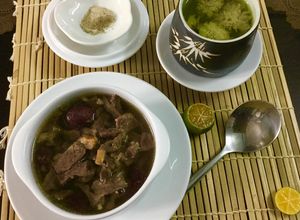 Hình của món Tim heo tiềm nhân sâm.