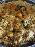 Prawn biryani