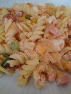 Rakott fusilli tészta recept fotója