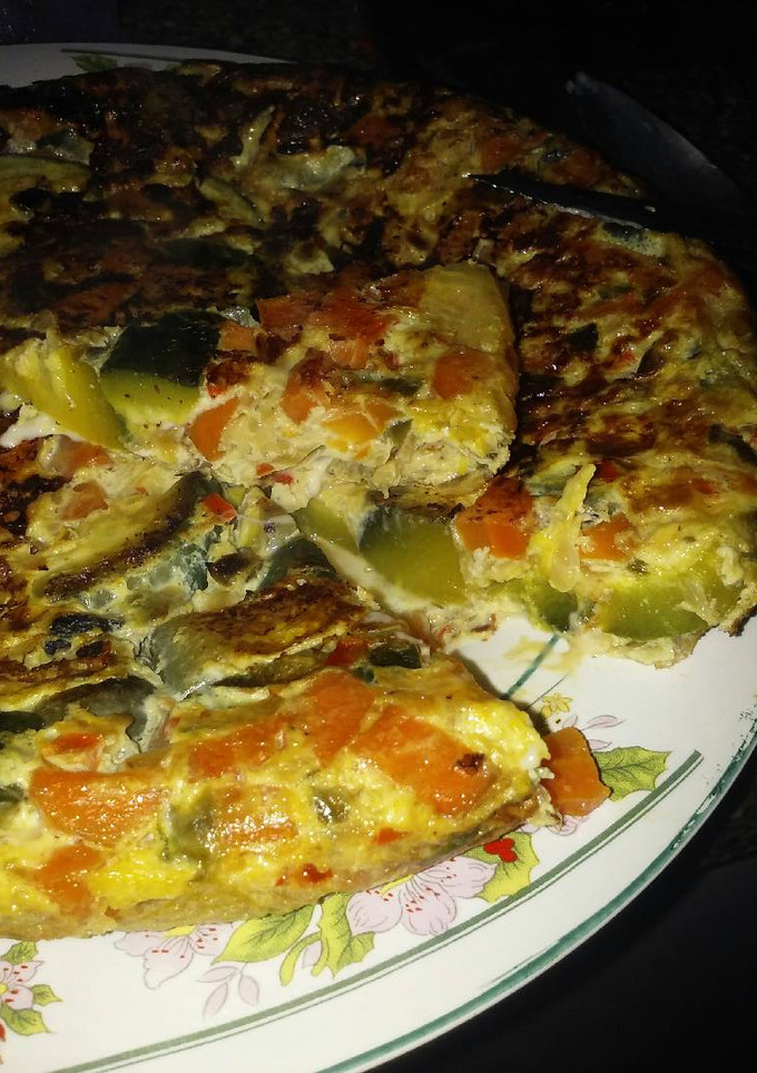 Una foto de Tortilla de zapallitos verdes