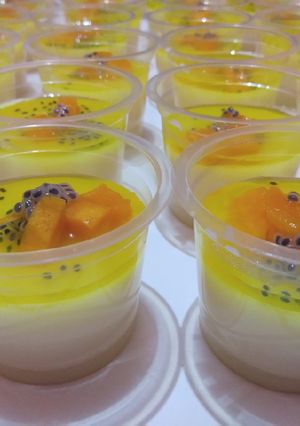 Foto resep Puding susu sirup nanas