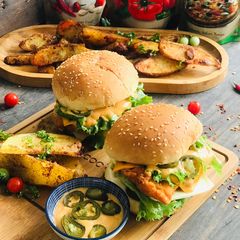 A picture of Zesty Jalapeno Crunch Burger.