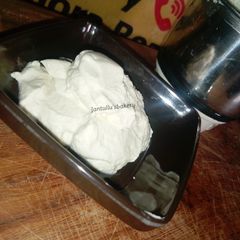 A picture of Homemade cream cheese.