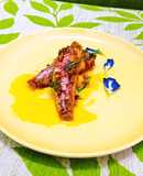 CÁ PHÈN RÂU KHO NGHỆ NON & LÁ CHANH