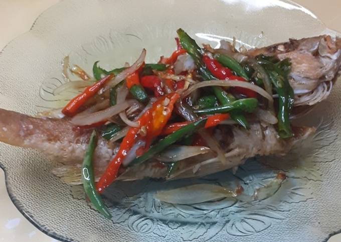 Recipe: Appetizing Ikan Goreng Saus Tiram