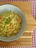Barley Risotto with Smoked Salmon and Zucchini