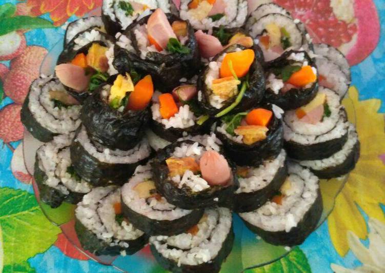 Resep masakan Kimbap lidah indo | Cara Bikin Kimbap lidah indo Yang Mudah Dan Praktis