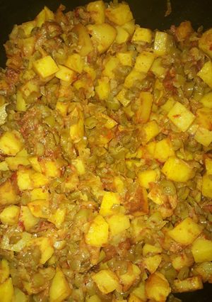 عکسی از دستور خوراک لوبیا سبز خوشمزه 😋😋