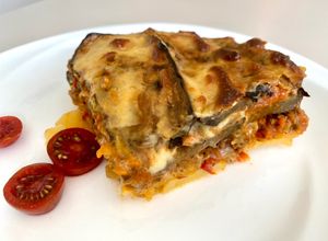 Une photo de Moussaka légère