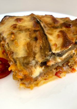 Une photo de Moussaka légère