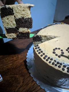 Una foto de Torta Ajedrez