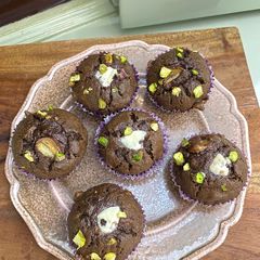 Double chocolate banana cupcake A picture of Double chocolate banana cupcake.