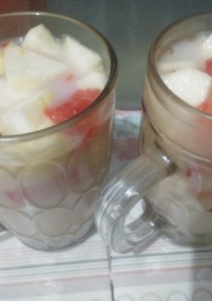 Foto resep Sop apel semangka susu