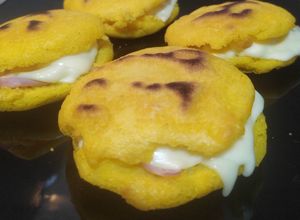 Foto principal de Arepas con queso y jamón york