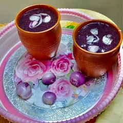A picture of Kavuni Arisi Kanji / Black Rice Porridge.