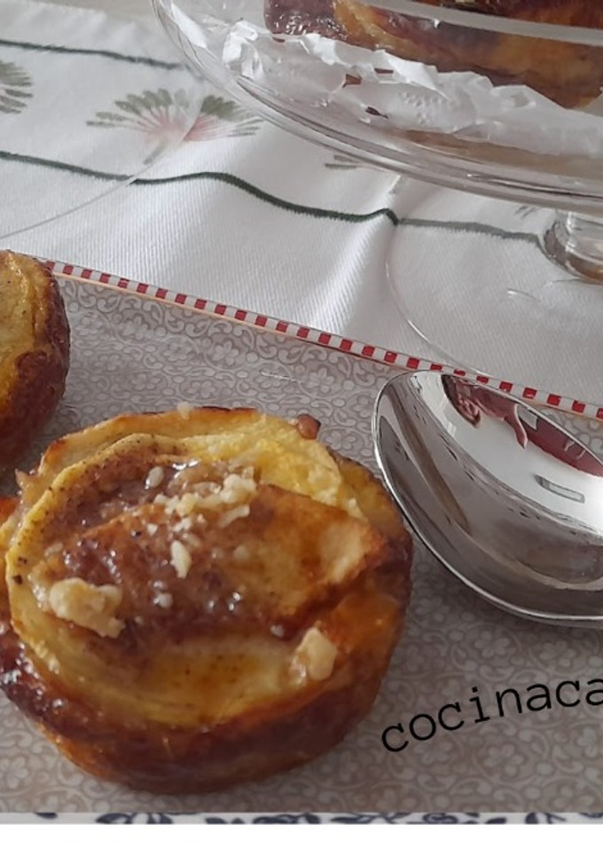 Una foto de Flan de manzana -sin azúcar-