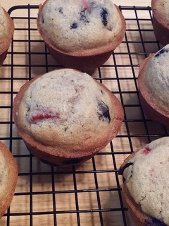 A picture of Mixed Berry Muffins.