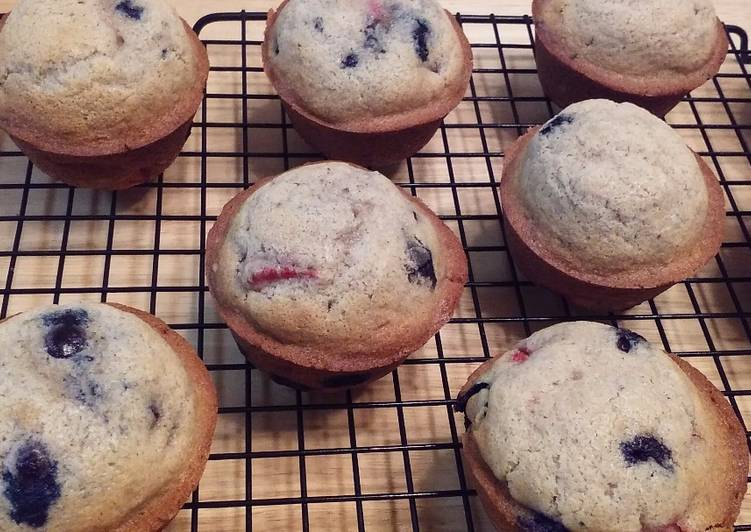 Simple Way to Make Award-winning Mixed Berry Muffins