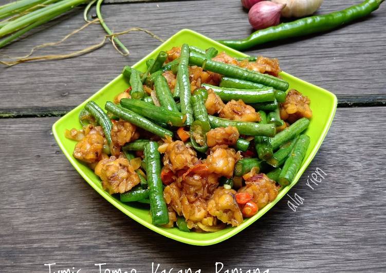 Tumis Tempe Kacang Panjang