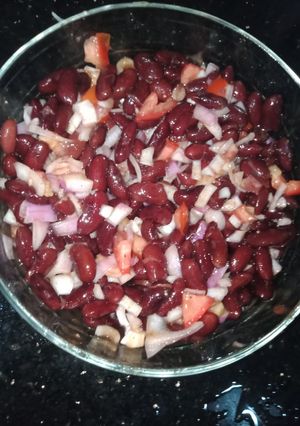 A picture of Red Beans salad.