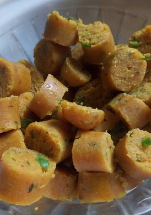 A picture of Masala Gatte.