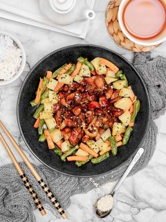 Foto resep Roasted Chicken Bbq With Veggies