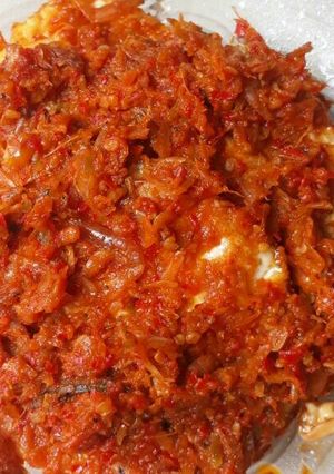 Foto resep Balado ebi telur ceplok