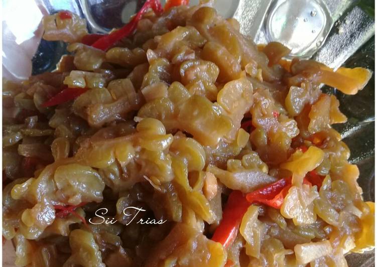 Tumis Pare Bumbu Trasi