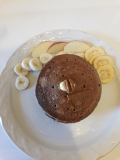 Una foto de Hot cakes con cocoa (chocolate)
