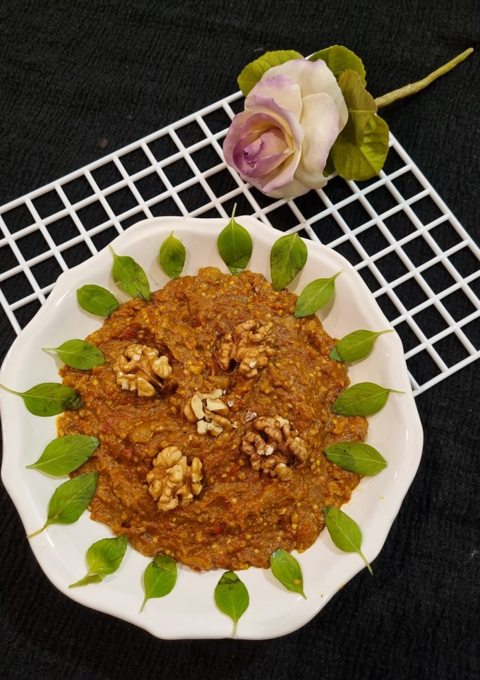 عکسی از دستور قلیه بادمجان گیلانی