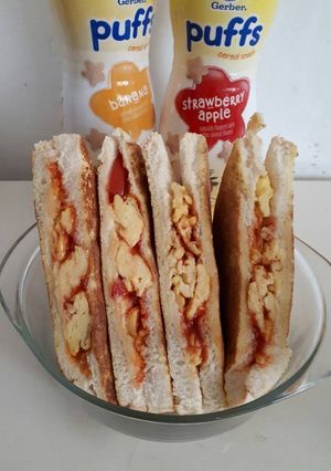 Foto resep Sandwich scramble cheese