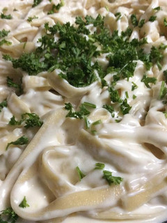 Una foto de Pasta Alfredo