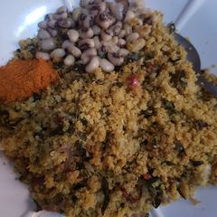 A picture of Dambun shinkafa with beans.
