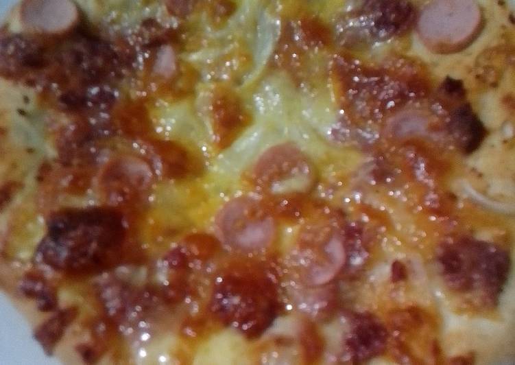 Resep Pizza Sosis gampang Anti Gagal