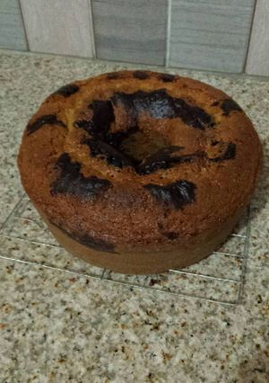 صورة لوصفة كيك رخامي...سهل وبسيط