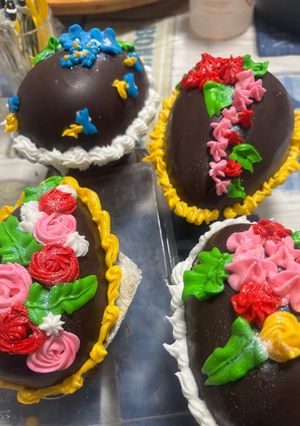 Una foto de Huevos de Pascua de chocolate al 70%