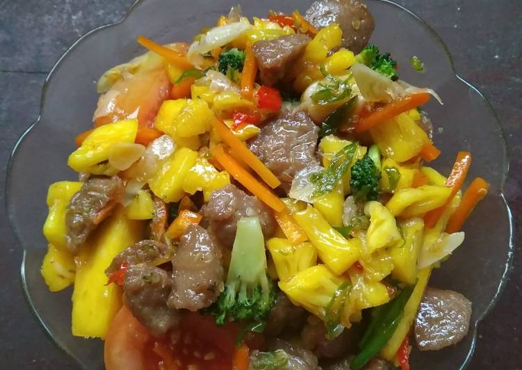 Resep Tumis bakso sayuran kreasi Anti Gagal