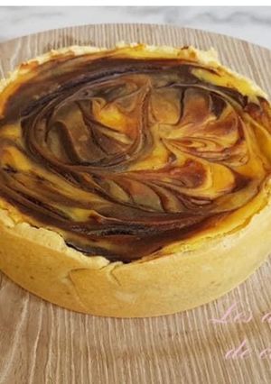 Une photo de Flan pâtissier marbré