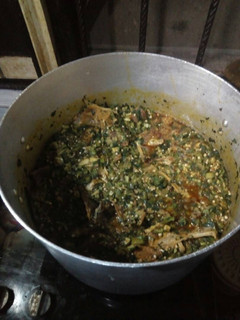 A picture of Okro soup.