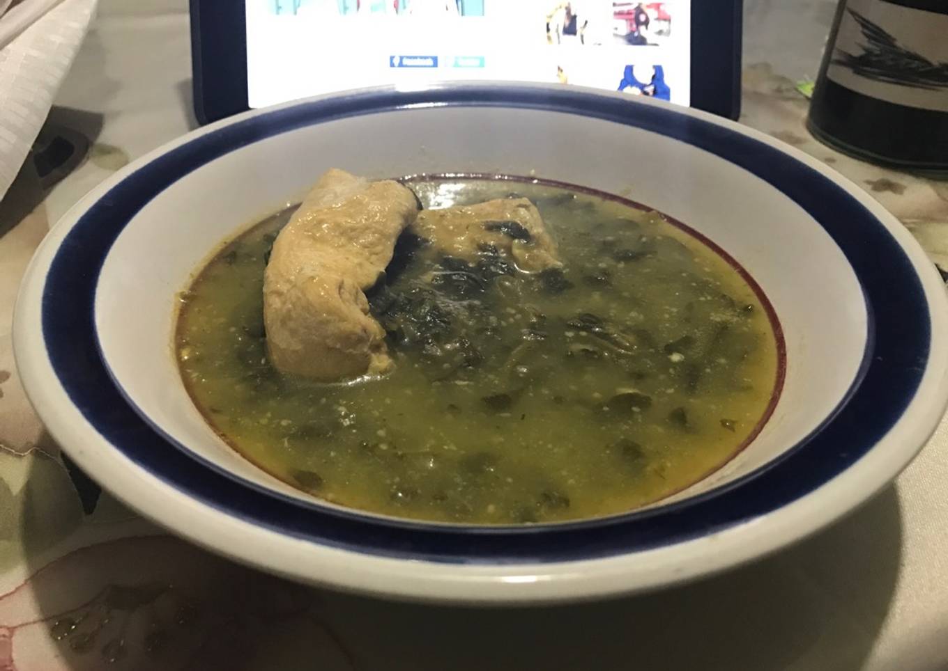 Carne con Verdolagas en salsa verde