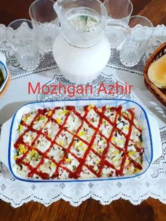 عکسی از دستور گراتن سیب زمینی و سوسیس