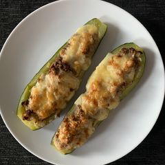 A picture of Baked Stuffed Zucchini.