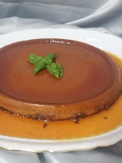 Una foto de Flan de café