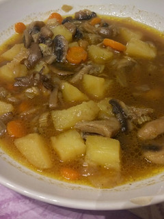 Una foto de Sopa de setas (sopa Ceska)